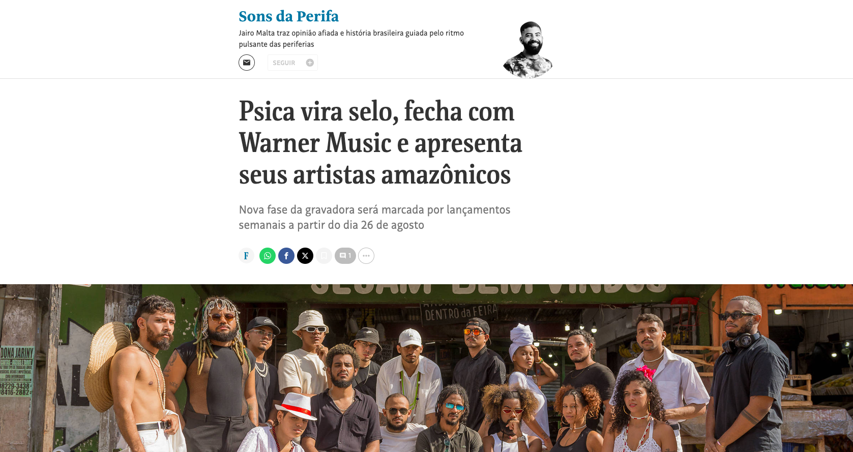 Psica Gang / Warner Music — capa do case